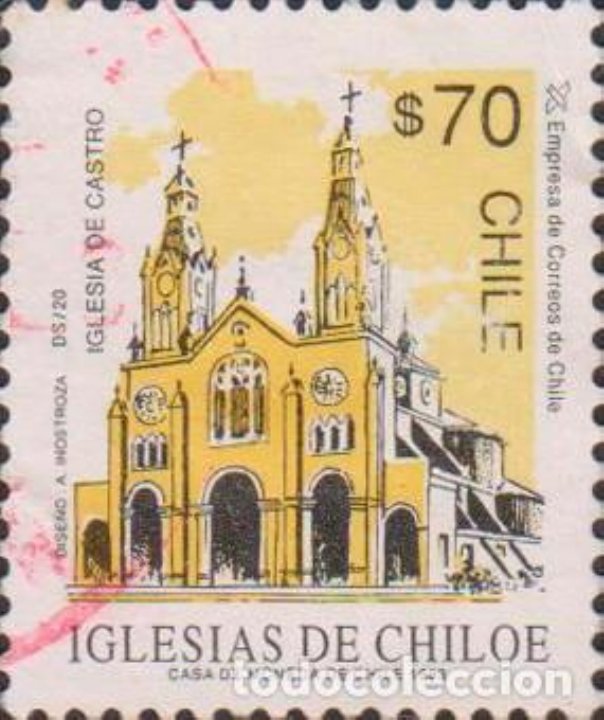 20 Sellos Postales De Chile 1 Sello Ds Iglesias De Chiloé 